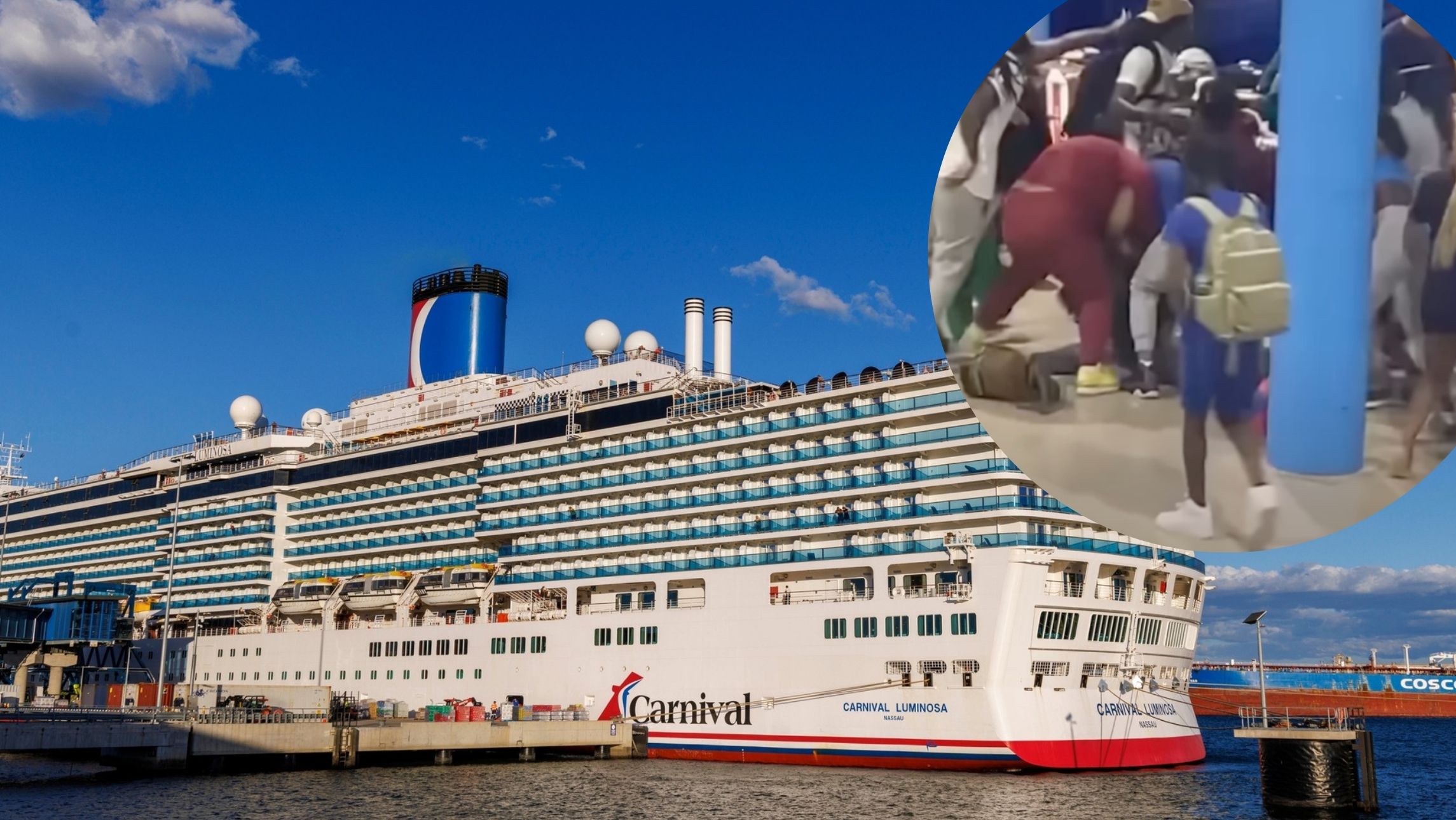 cruise ship + brawl