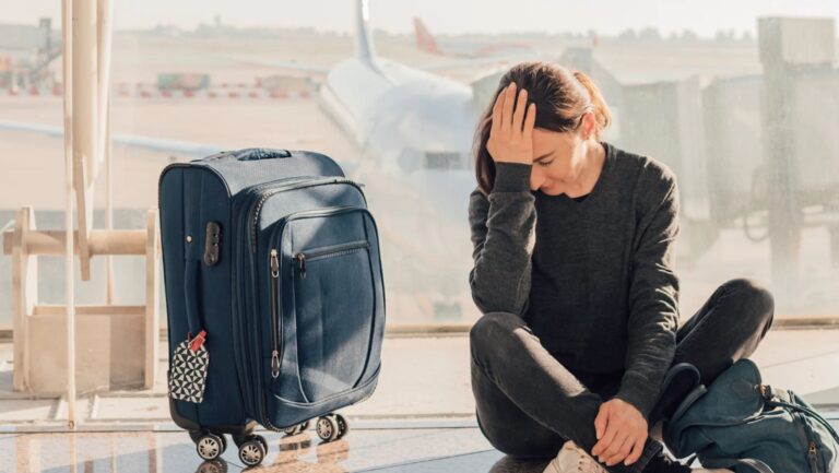 sad traveller