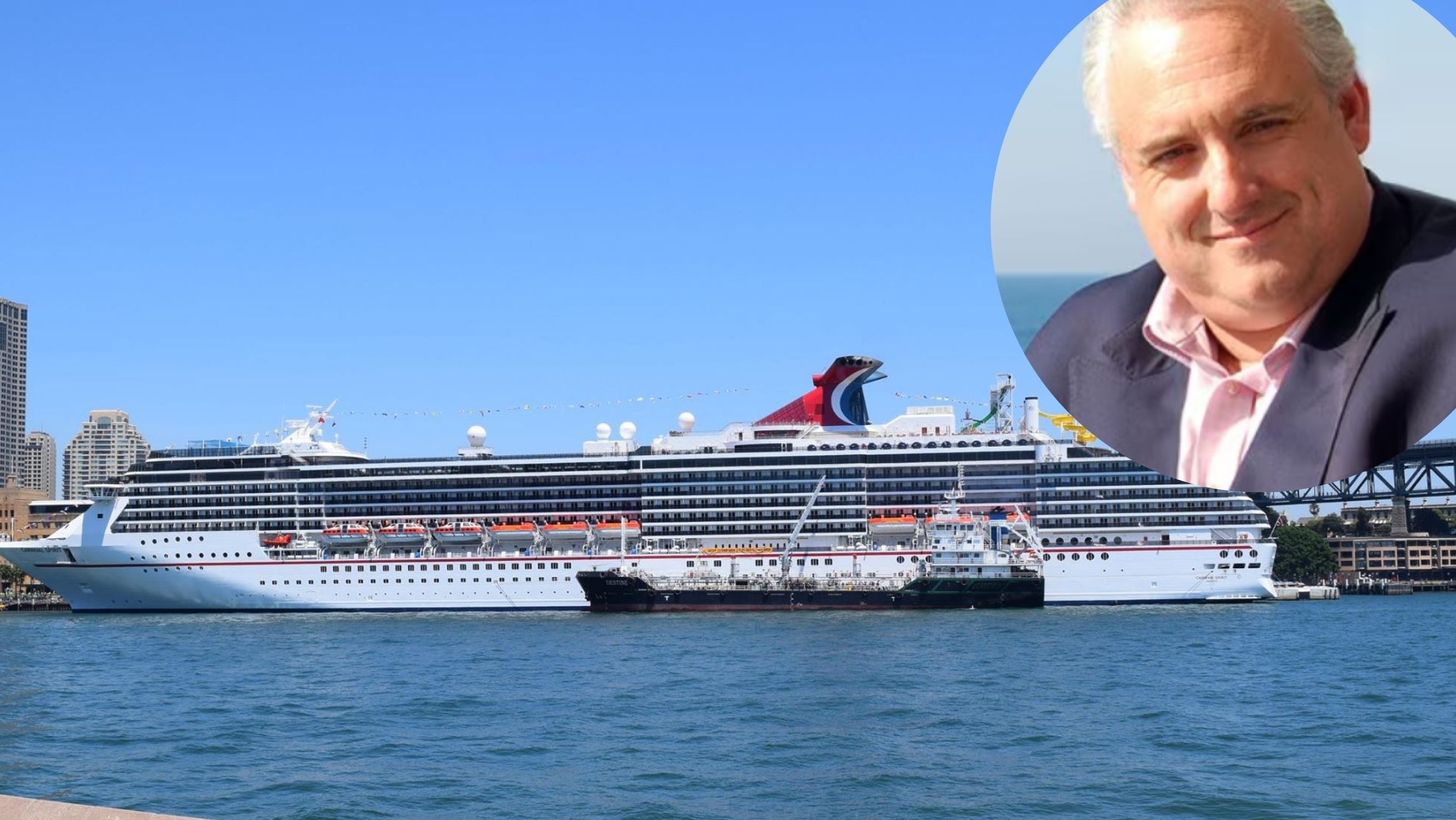 john heald and carnival ship