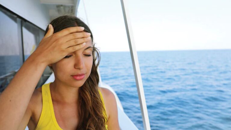 sick person on cruise ship