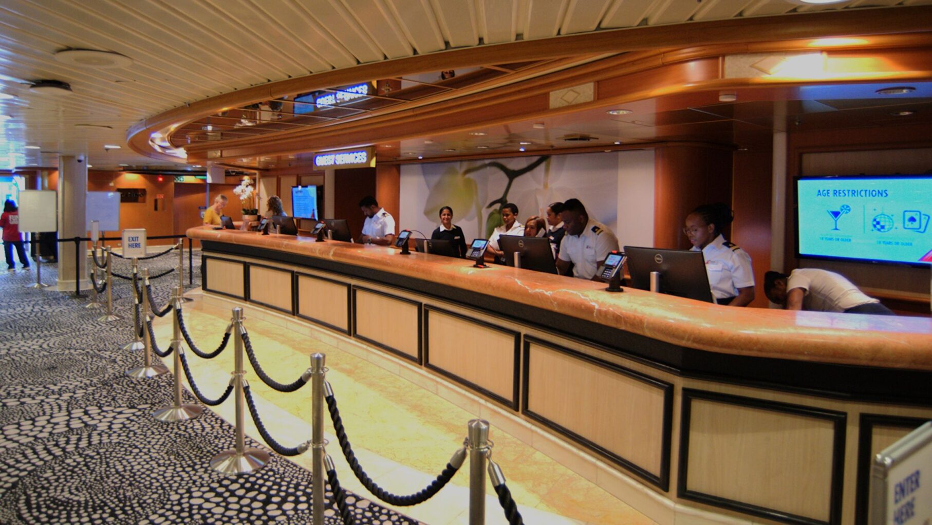 guest services desk carnival encounter