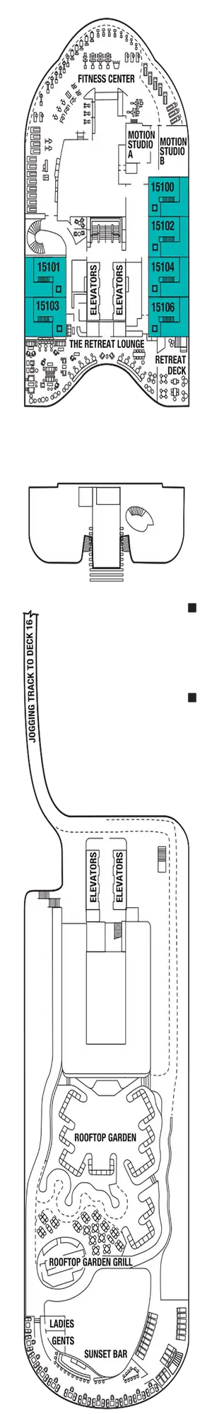 Deck 15 Celebrity Edge Deck 15