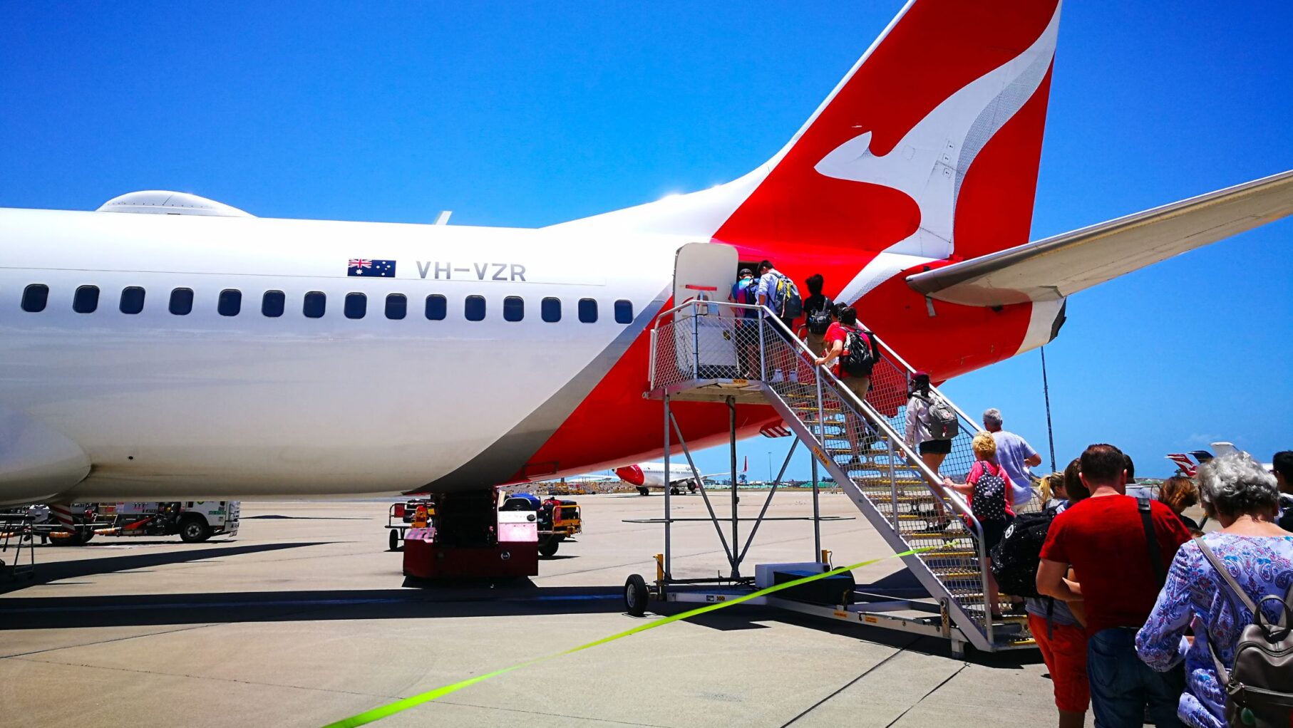 Qantas Airplane Queue