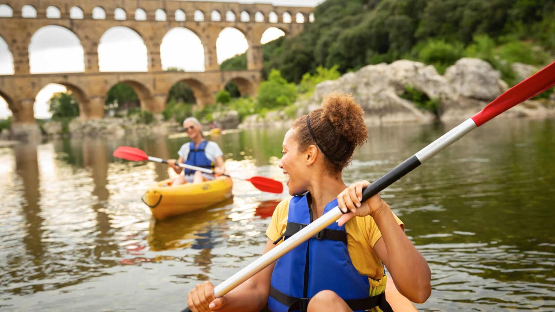 Shore excursions kayak Avalon Waterways