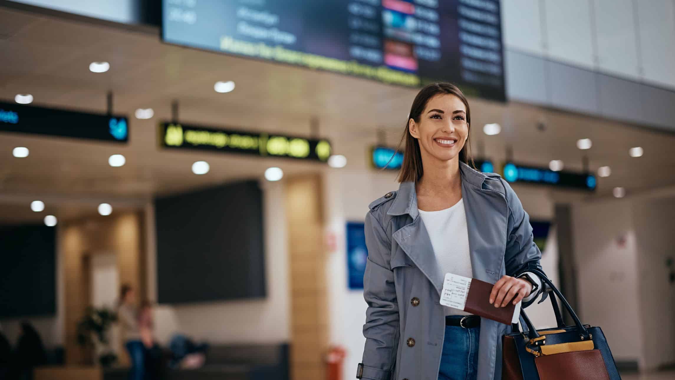 women in airport