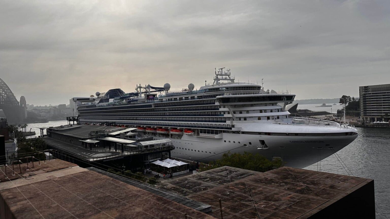 carnival adventure docked in sydney