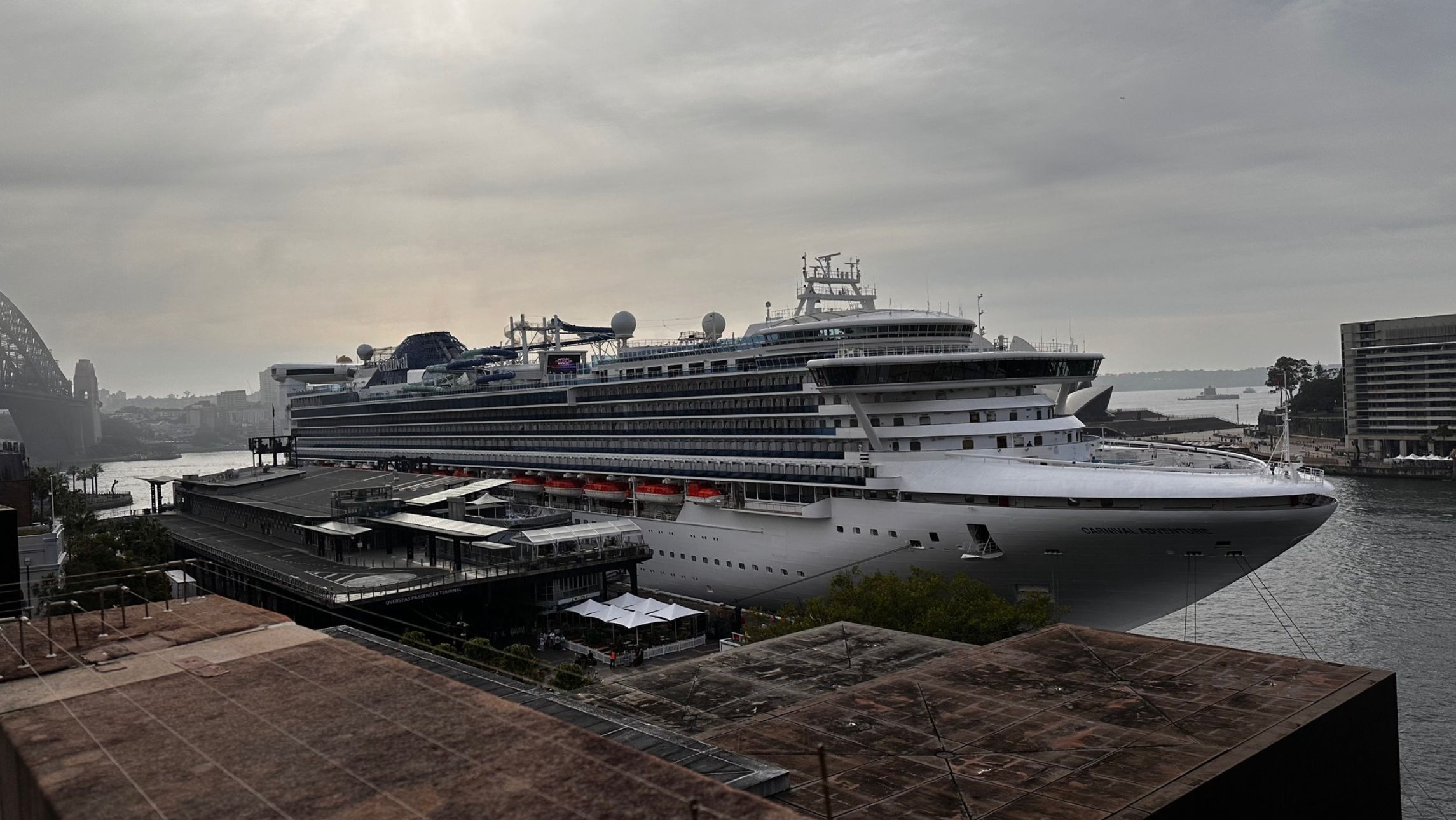 carnival adventure docked in sydney
