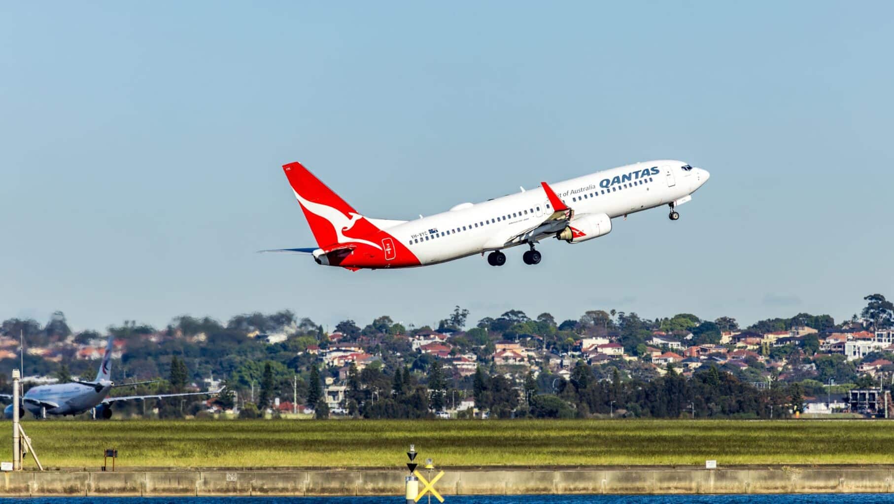 Qantas plane.