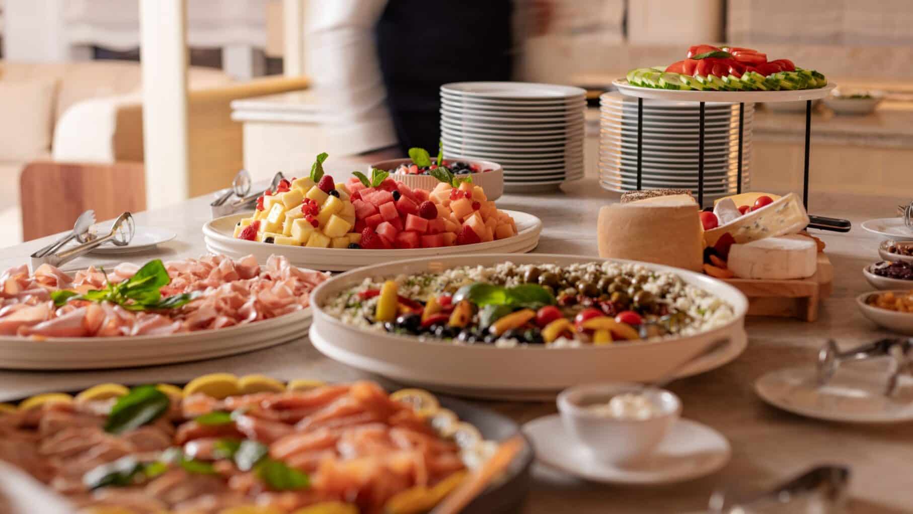 A-breakfast-spread-at-Bistro-Saison on the APT Solara