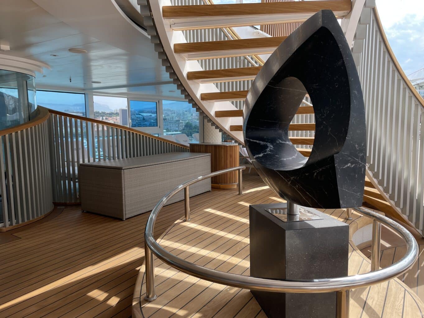 Artwork fills every niche on the Oceania Allura