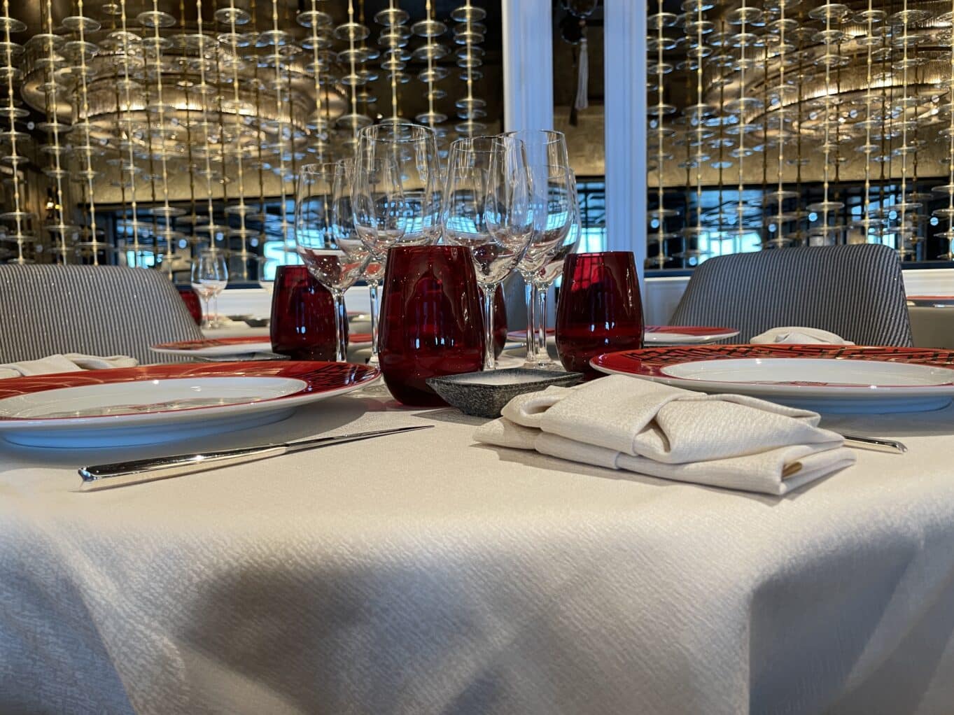 Floating lanterns in Red Ginger.