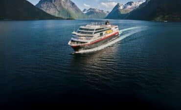 Hurtigruten ship in Norway