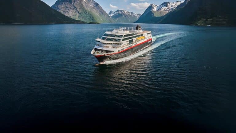 Hurtigruten ship in Norway
