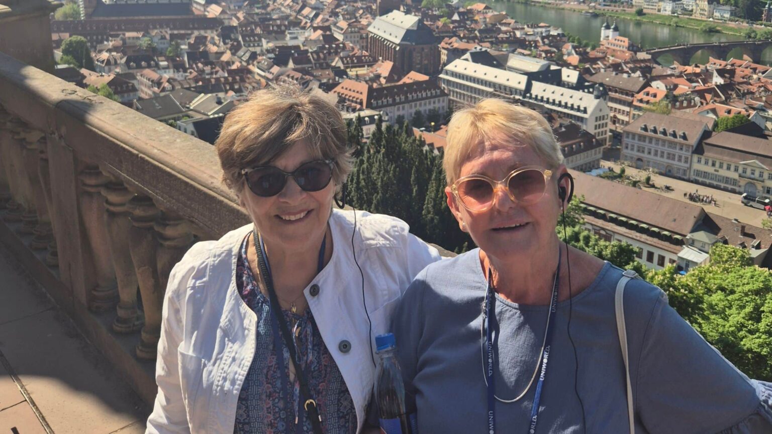 Jo Burton and Janice Hamilton on their Uniworld Castles on the Rhine itinerary