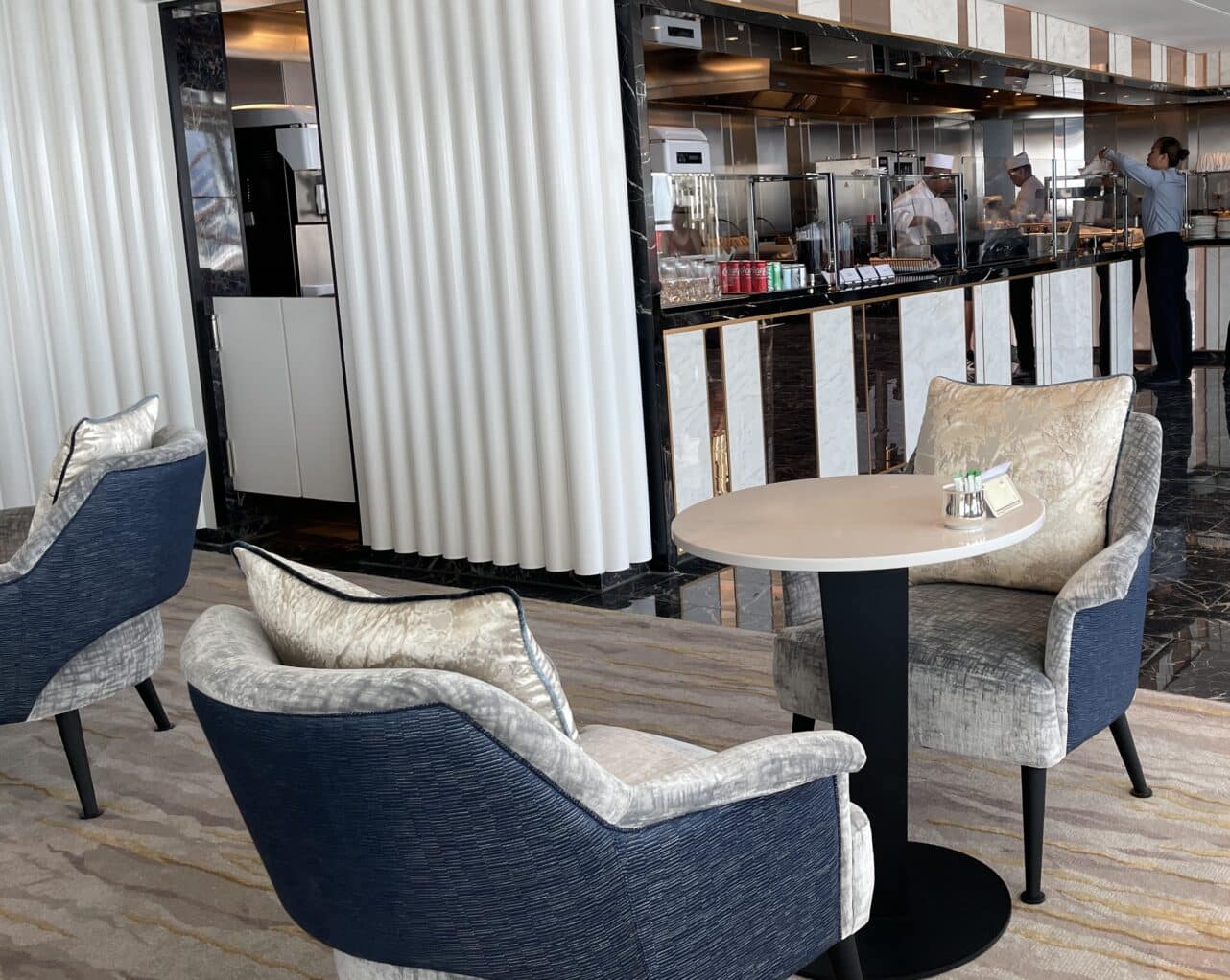 The new creperie on Oceania Allura.