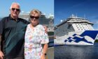 Wayne and Carol Burley on a cruise with the Royal Princess