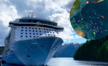photo of alaska cruise ship and tsunami warning