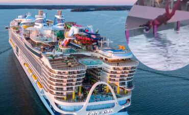 cruise ship fall on Icon of the Seas