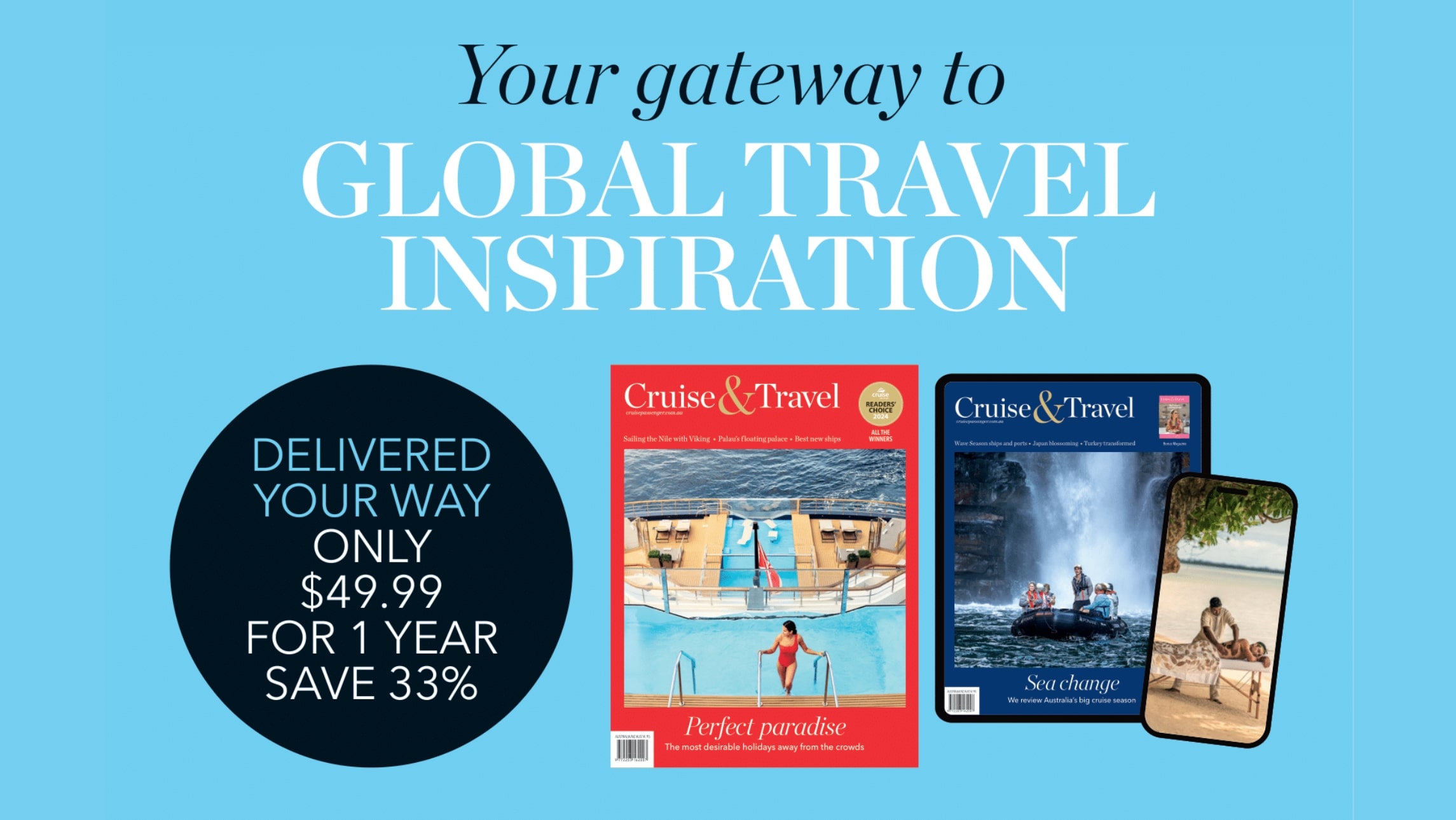 subscribe to cruise and travel magazine