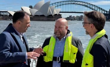 CLIA boss Bud Darr with CLIA Australasia MD Joel Katz
