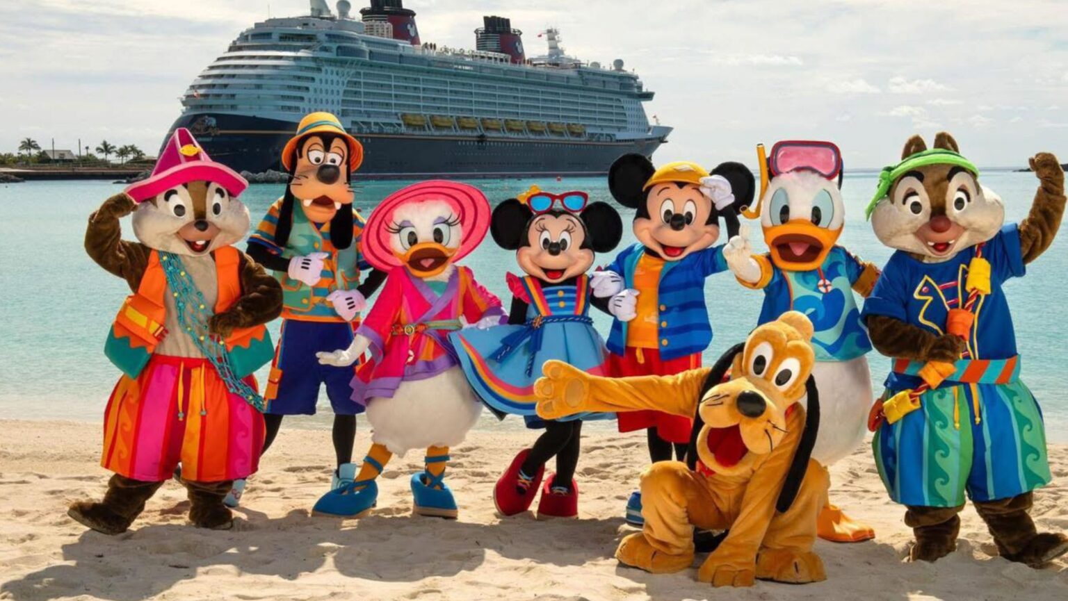 disney mascots and cruise ships