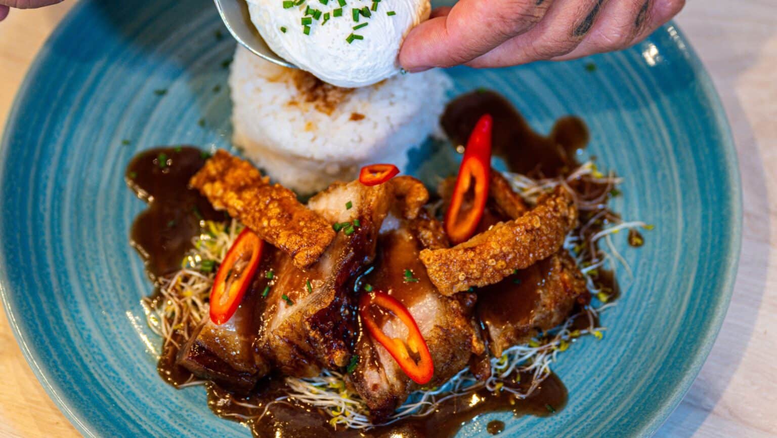 Filipino dish onboard HX Expeditions