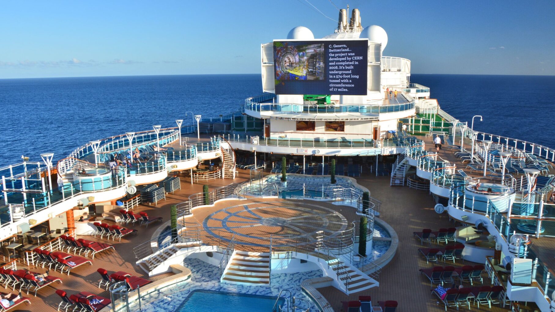 Princess cruise ship top deck