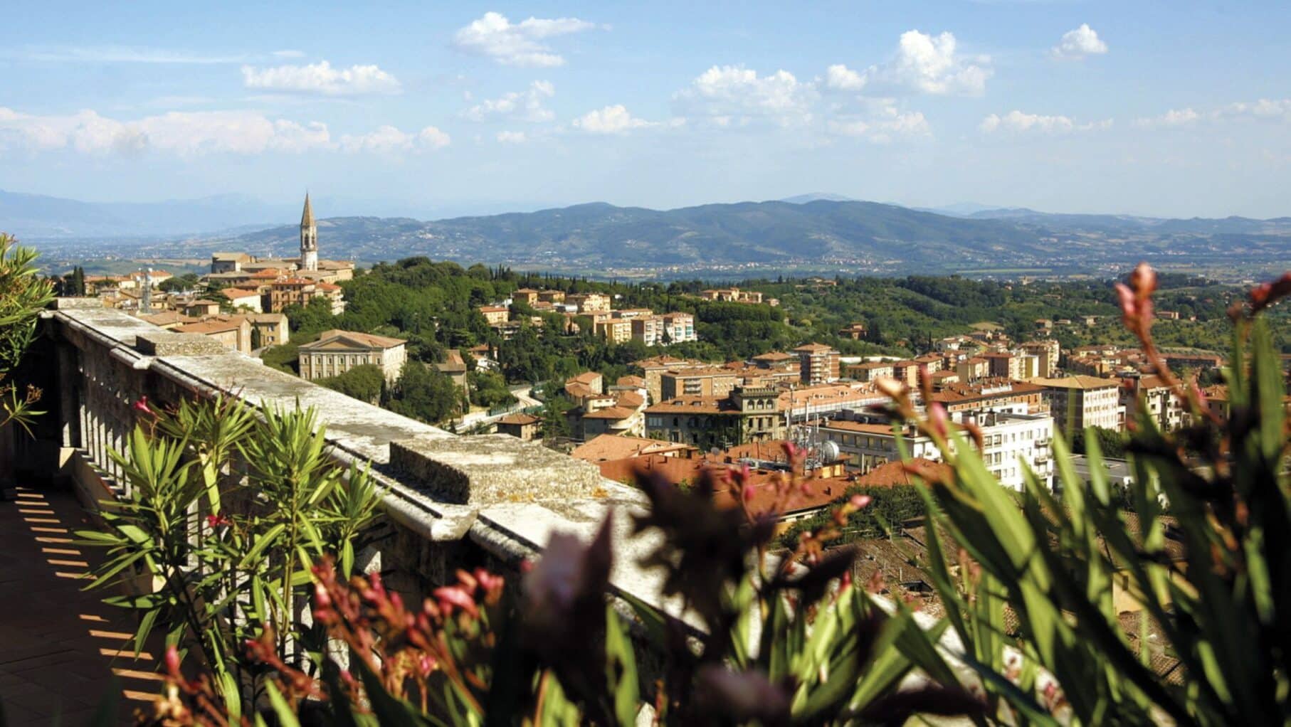 The city of Perugia in Italy