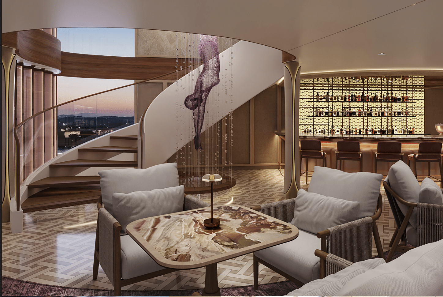 Celebrity Compass, rendering of first river cruise ship