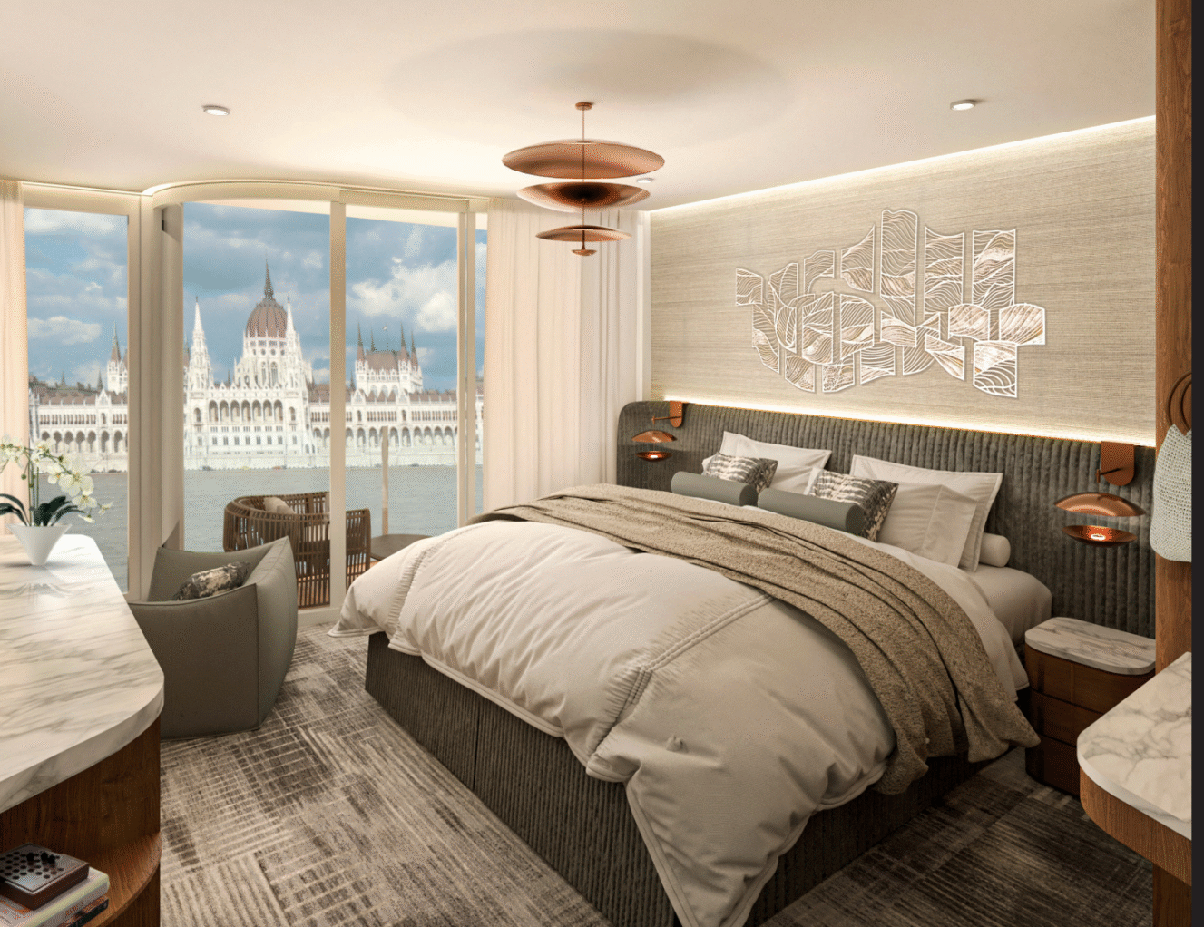 Celebrity Compass, rendering of first river cruise ship