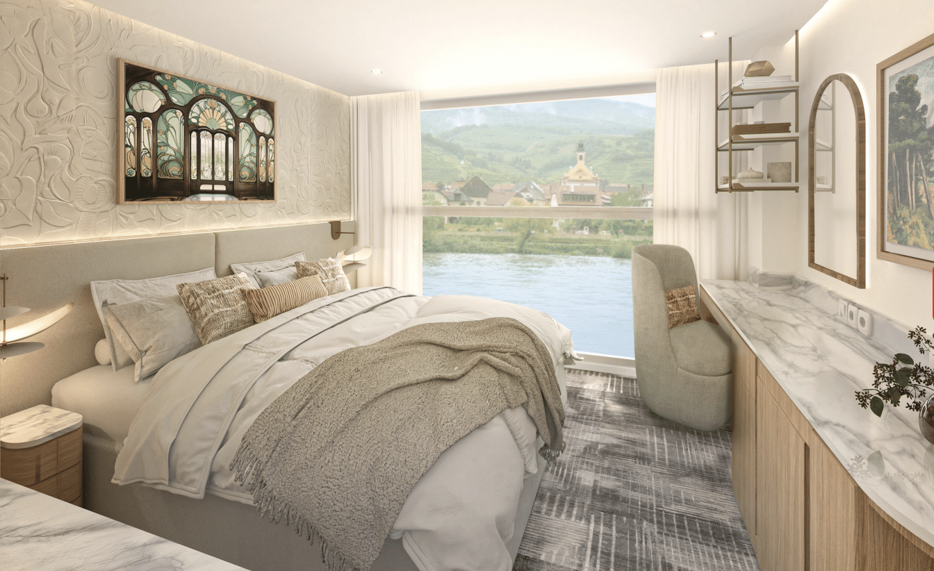 Celebrity Compass, rendering of first river cruise ship