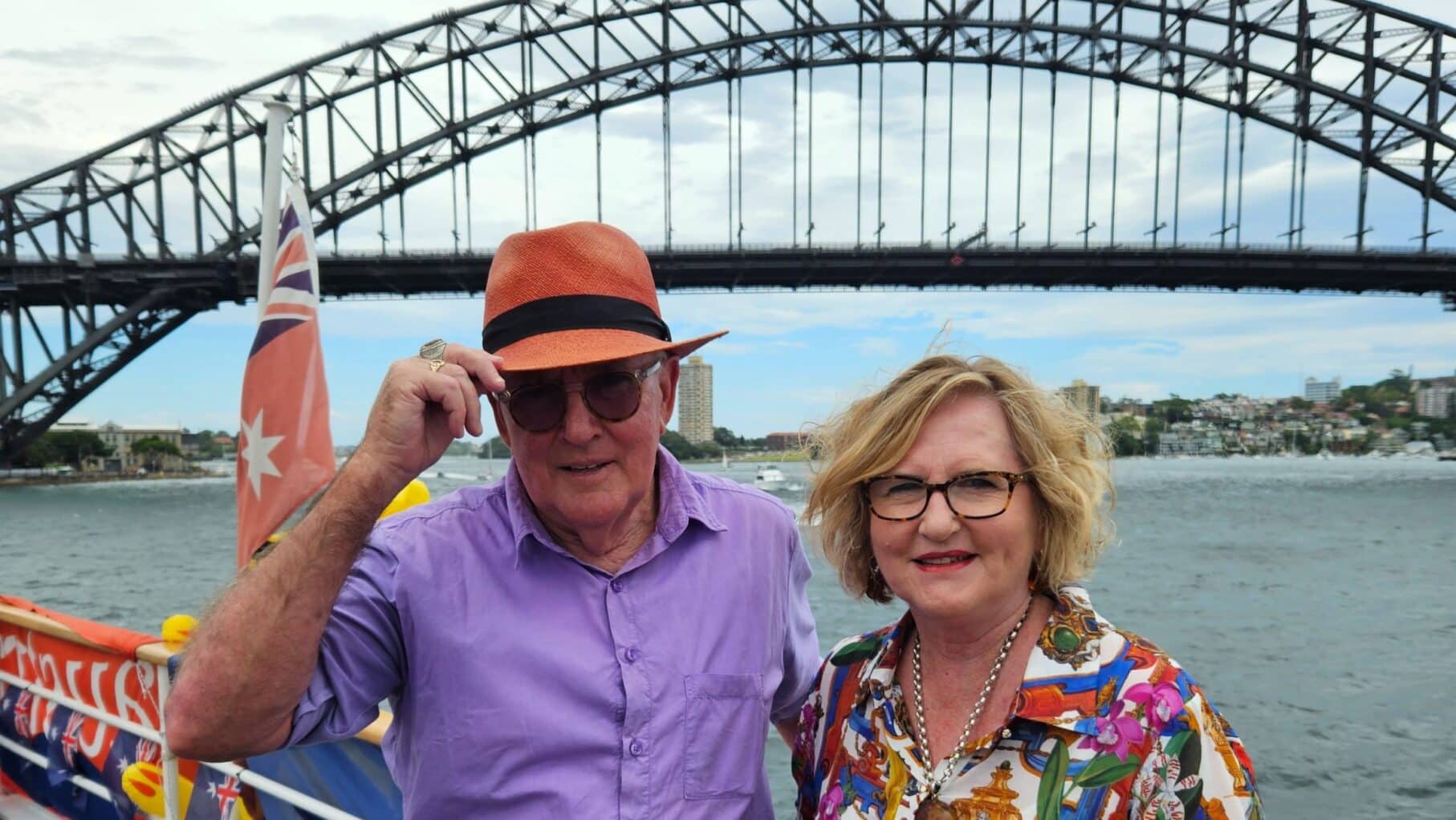 The Kellys in Sydney harbour