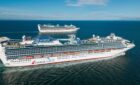 Carnival Adventure on the open water