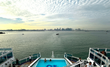 Discovery Princess leaving Singapore