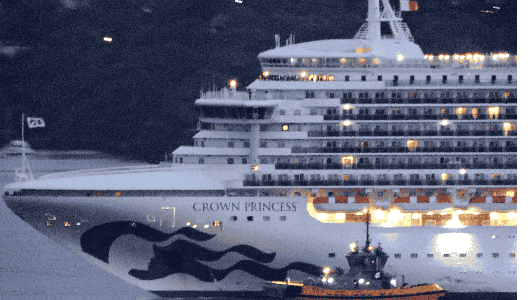 Crown Princess arriving  in Sydney