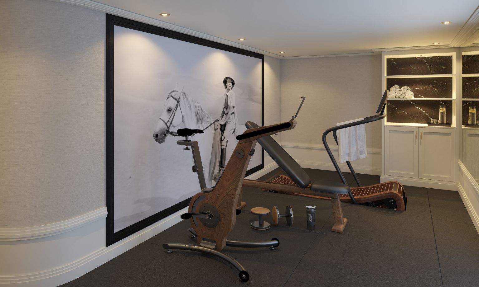 The fitness room on the SS Marlene