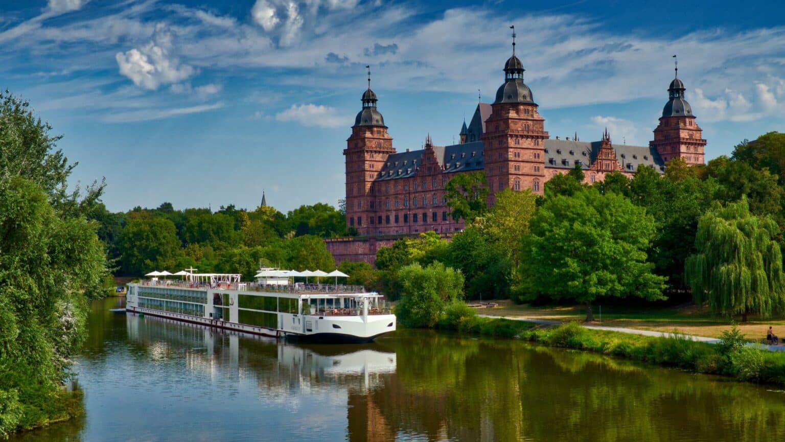 Viking longship on the Main River