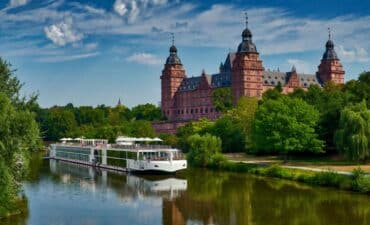 Viking longship on the Main River