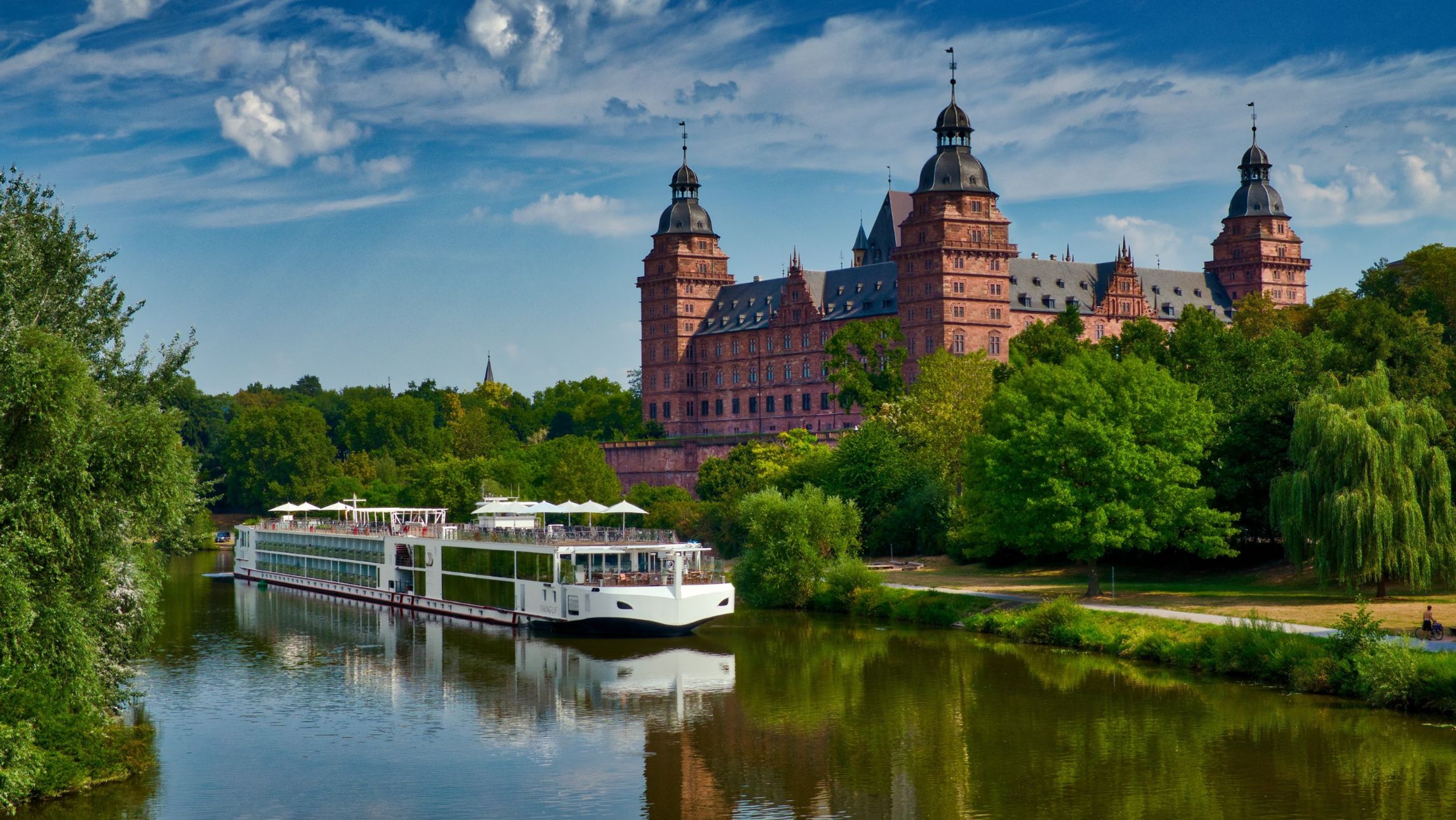 Viking longship on the Main River