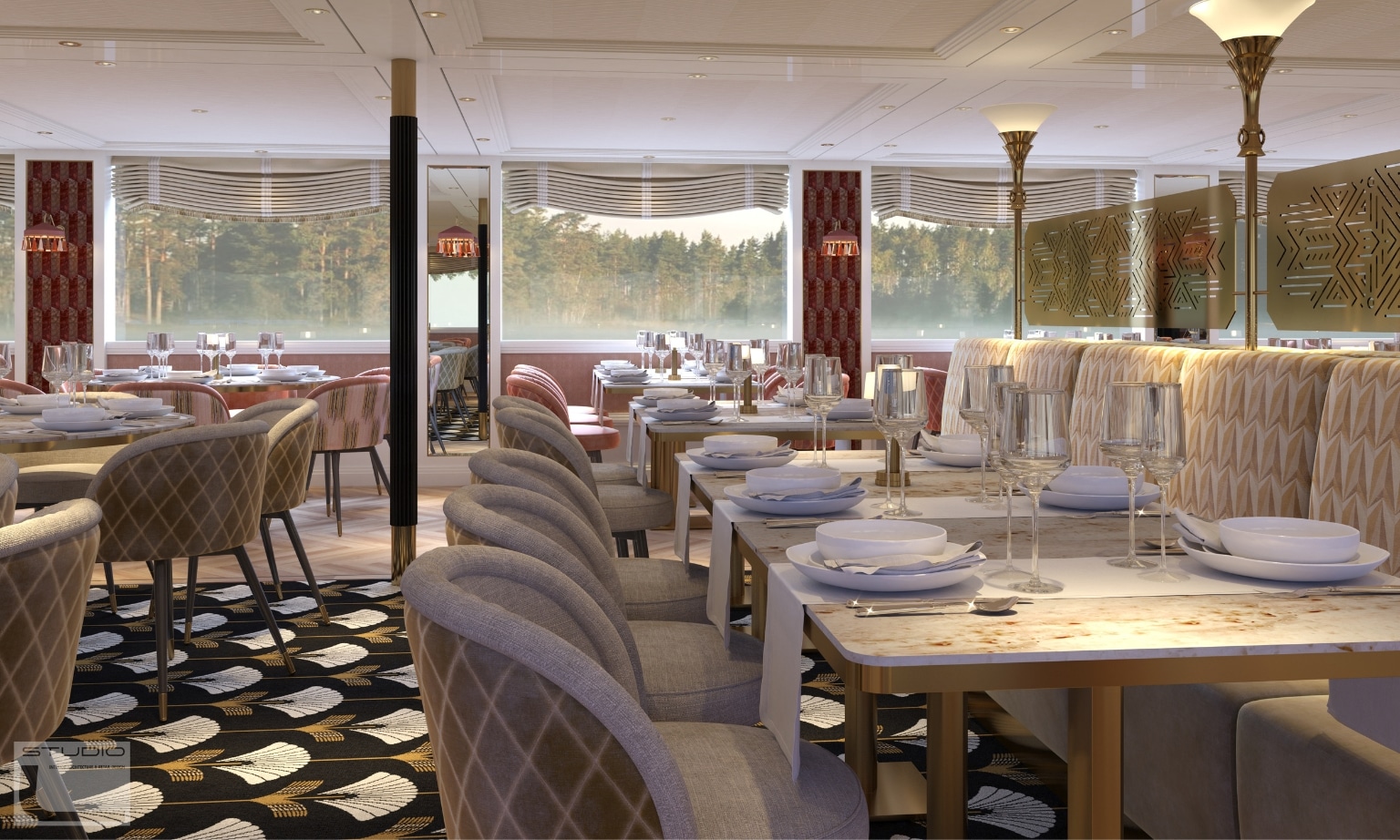 SS Marlene Restaurant interior