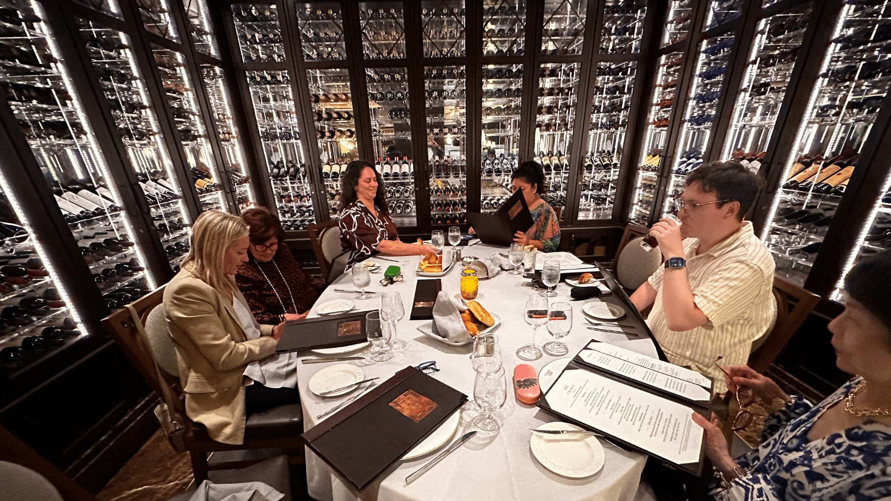 The private dining area at Crown Grill