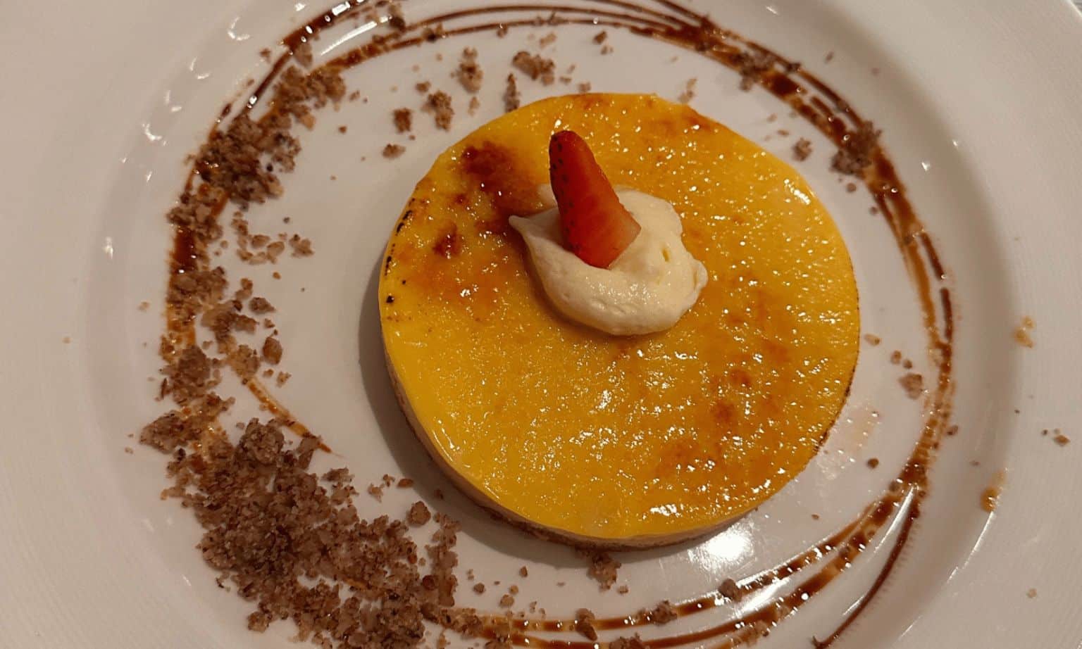 Creme Brulee Cheesecake at Crown Grill