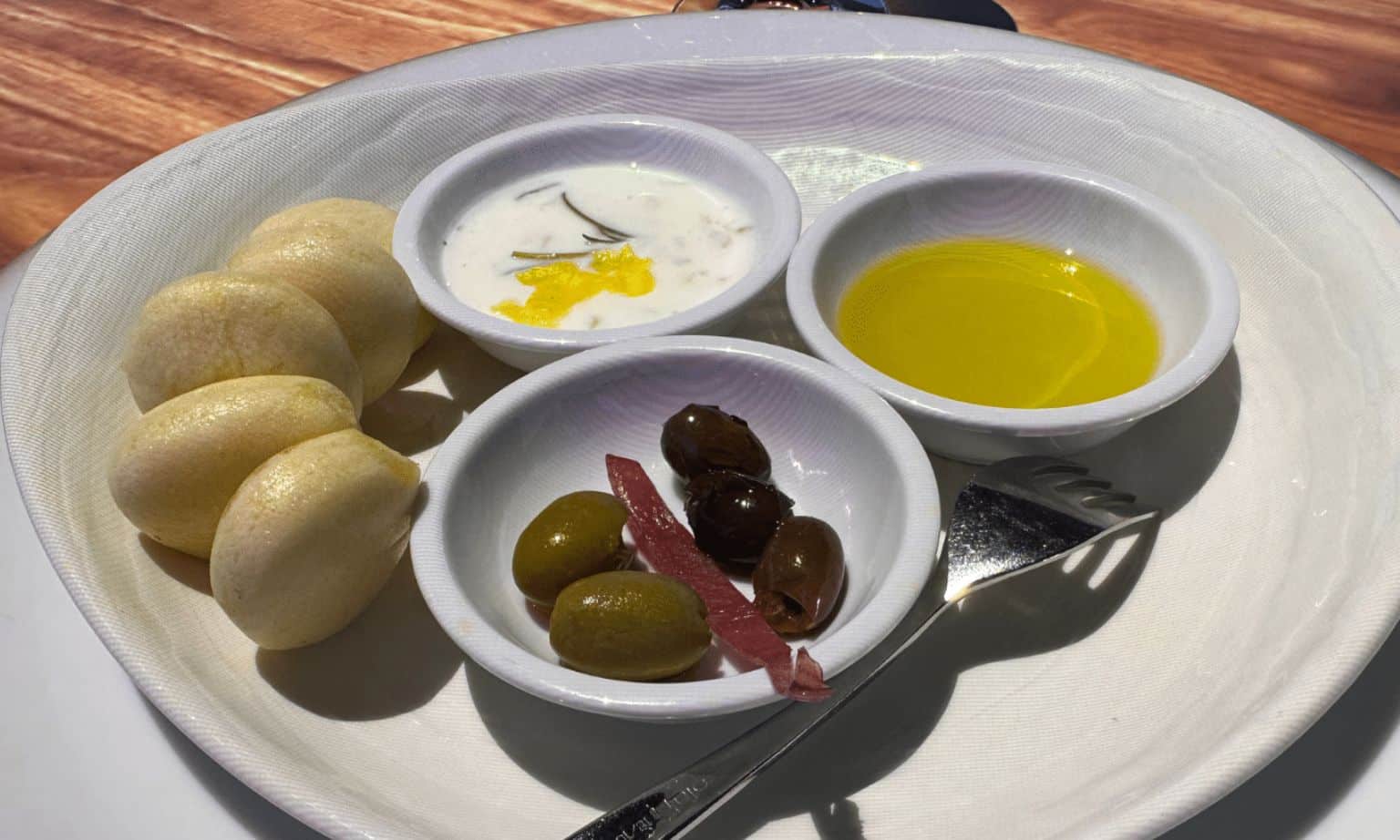 Mezze plate at the 360 Dining Experience on Discovery Princess