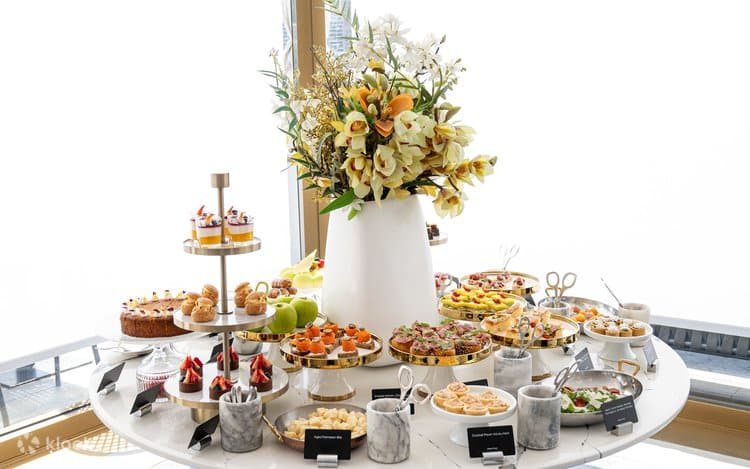 A brunch spread at Popinjays in Hong Kong.