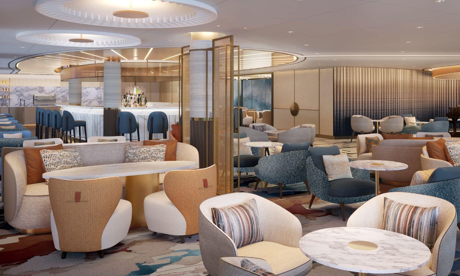 The Horizons Lounge in Oceania Sonata