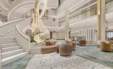 Oceania Sonata's atrium