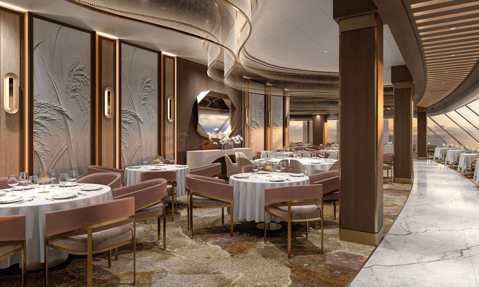 The Grand Dining Room on Oceania Sonata