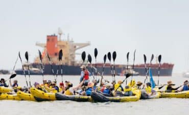 newcastle ship protest