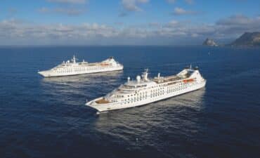 Windstar ships sailing