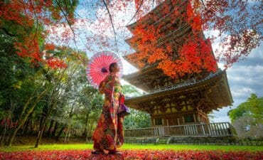 Woman in Japan in Asia